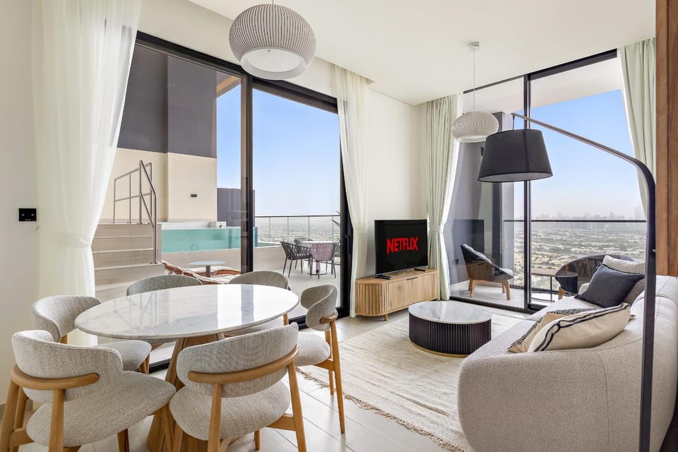 VayK - Stylish 2BR in JVC with Private Pool Apartment in Dubai