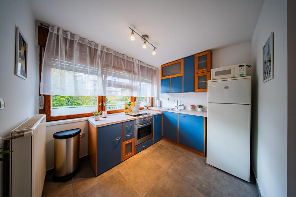 Kitchen or kitchenette, oven, stove