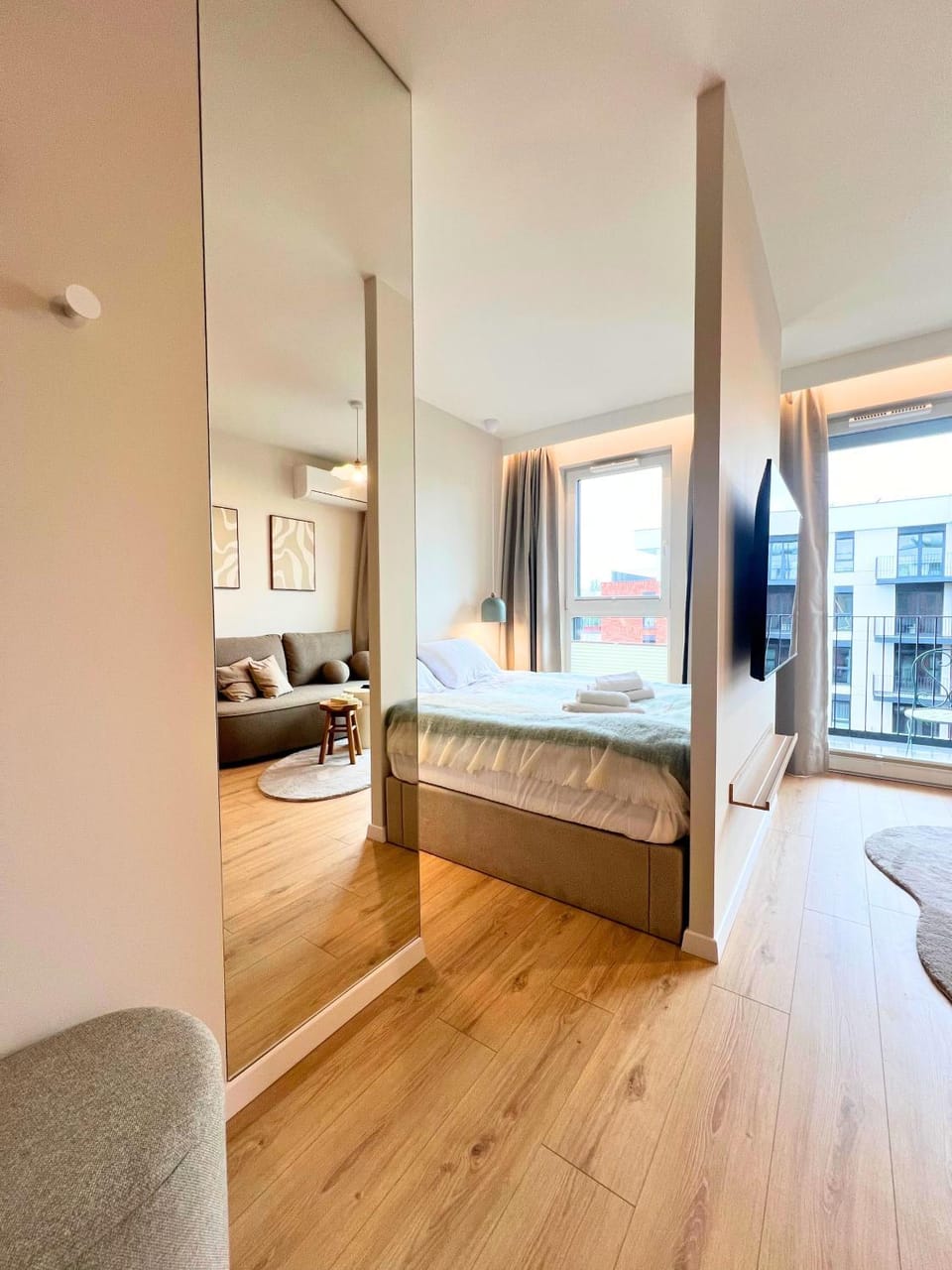 Komfortowy apartament przy plaży z klimatyzacją i parkingiem Apartment in Gdansk