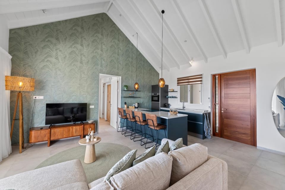 Living room, kitchen