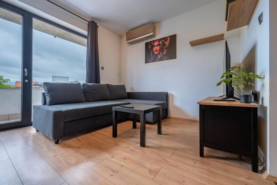 Living room, Seating area, Dining area, air conditioner