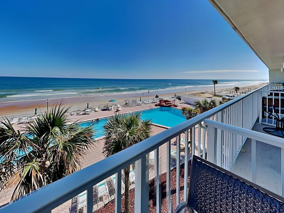 Day, Summer, View (from property/room), Balcony/Terrace, Beach, Sea view, Swimming pool