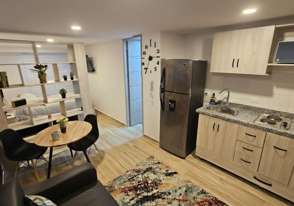 Kitchen or kitchenette, Living room, dishwasher, oven, stove