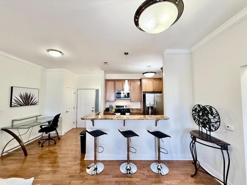 Elaborate Downtown Suite for 6 with fireplace view Apartment in Indianapolis