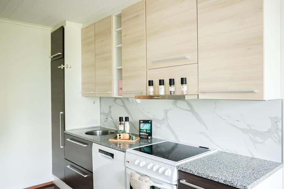 Coffee/tea facilities, dishwasher, oven, stove