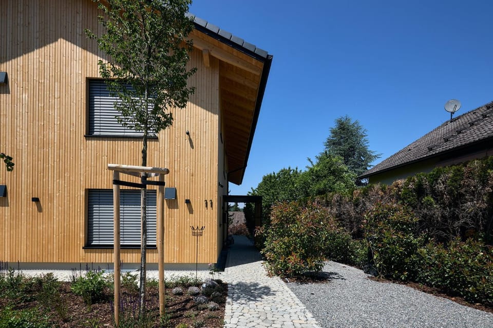 Property building, Garden view