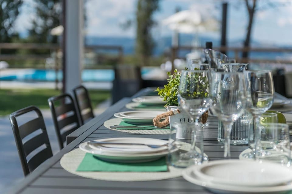 Natural landscape, Dining area, Pool view