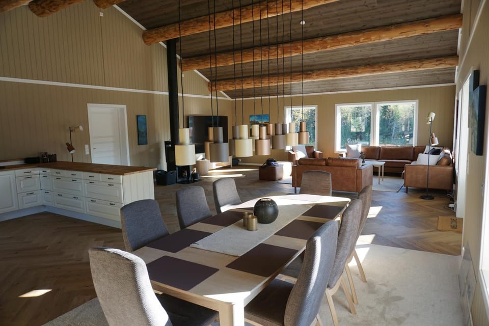 Kitchen or kitchenette, Living room, Dining area
