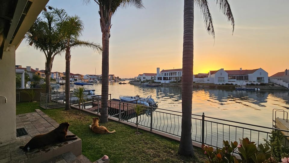 Garden, River view, Sunset