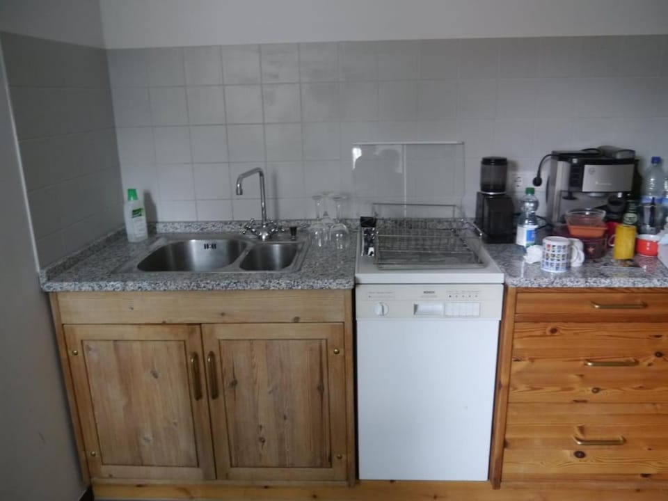 Kitchen or kitchenette, dishwasher