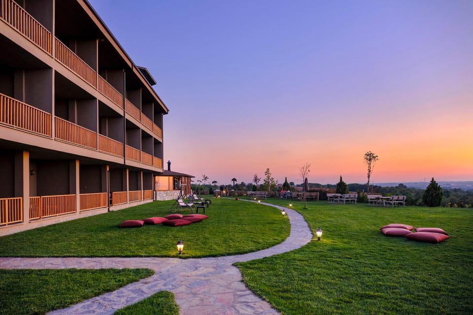 Garden, Garden view, Sunset