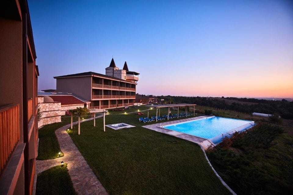 Property building, Pool view, Swimming pool