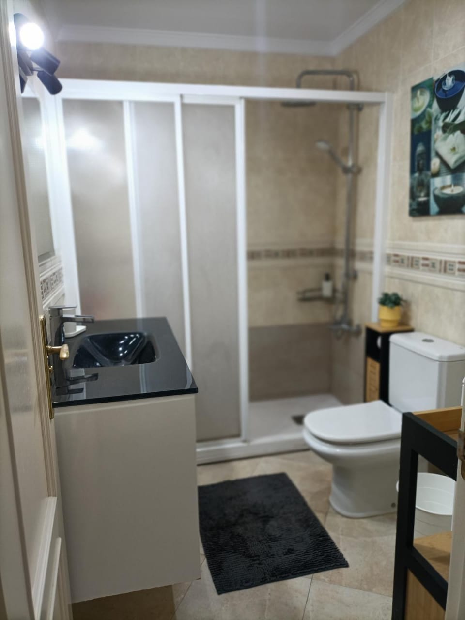 Bathroom, Living room