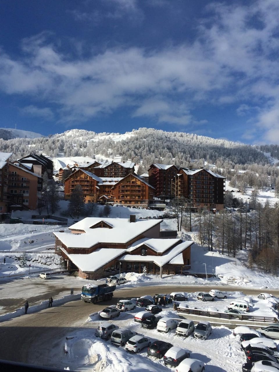 Natural landscape, Winter, Balcony/Terrace, Mountain view