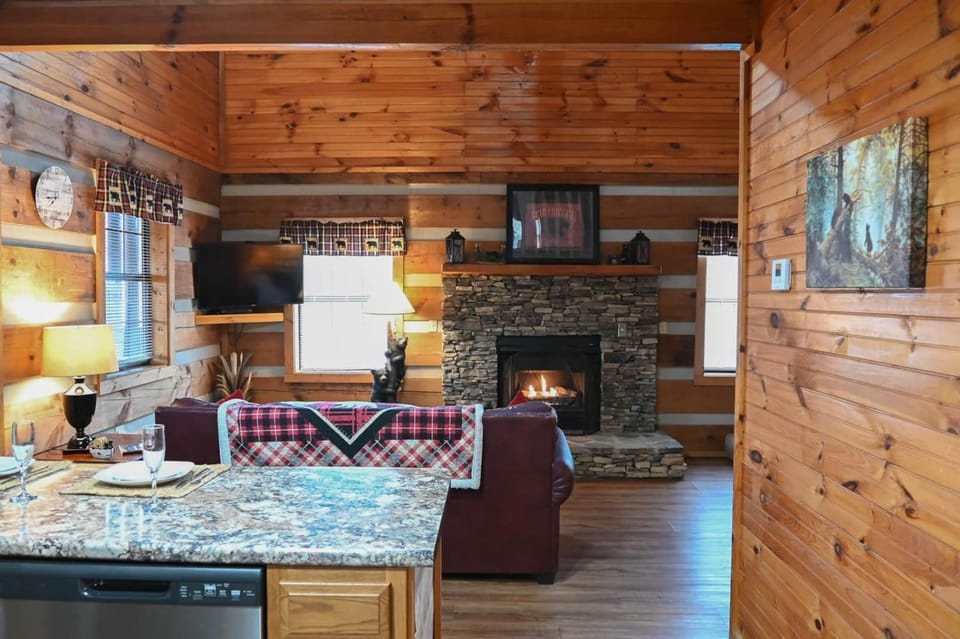 Cuddly Bear New Hot Tub Private Gas Grill Location House in Pigeon Forge
