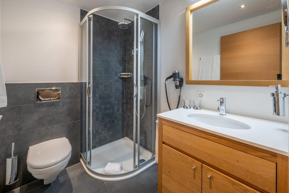 Shower, Toilet, towels