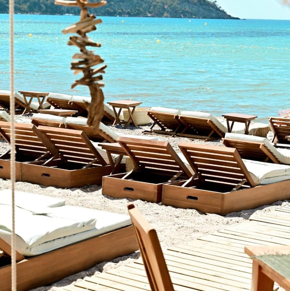 Natural landscape, Beach, Sea view, sunbed