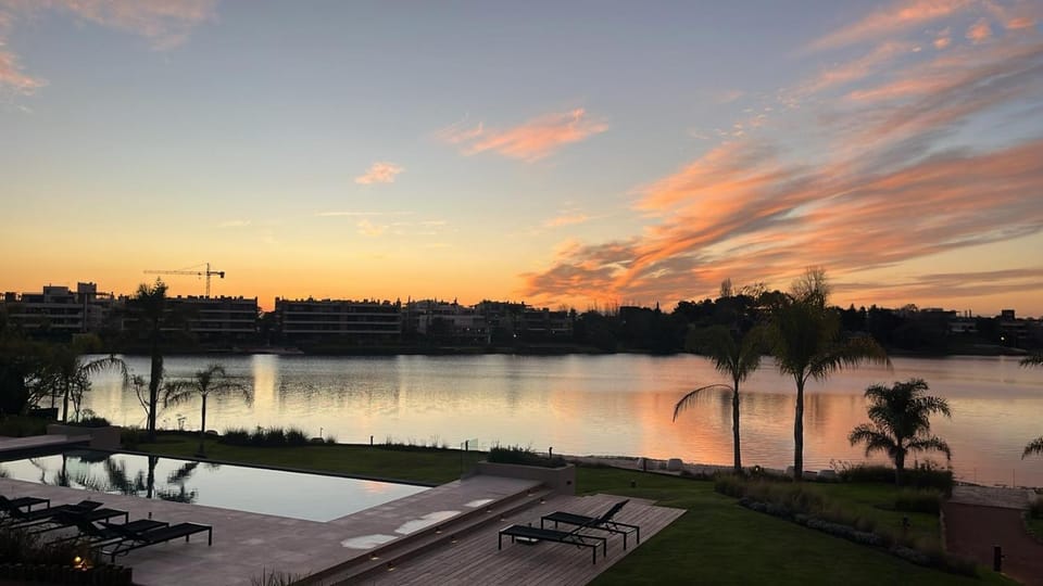 Natural landscape, Lake view, Sunset