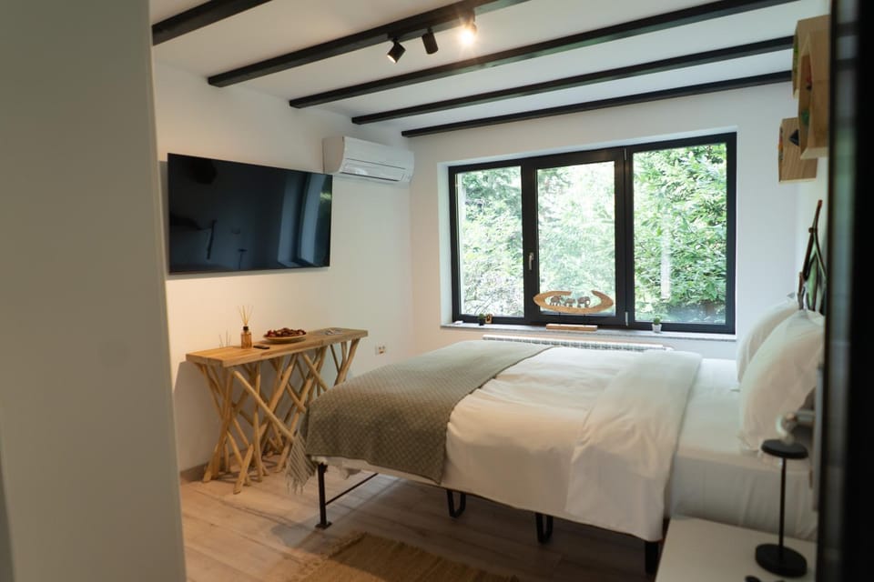 Bed, TV and multimedia, Photo of the whole room, Bedroom