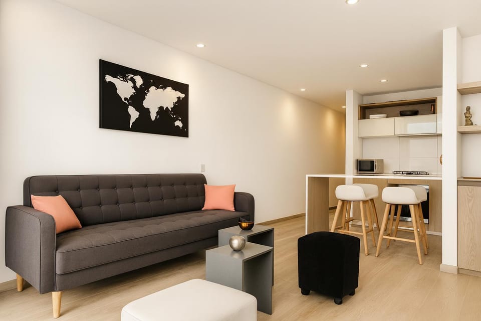 Kitchen or kitchenette, Living room