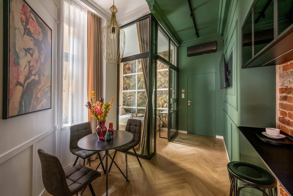 Dining area, air conditioner