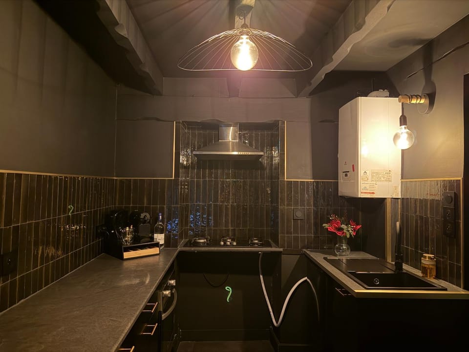 Kitchen or kitchenette, stove, stove, kitchen, kitchen