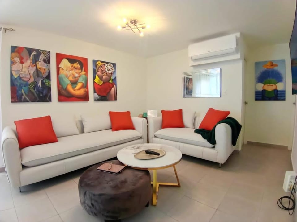 Living room, air conditioner