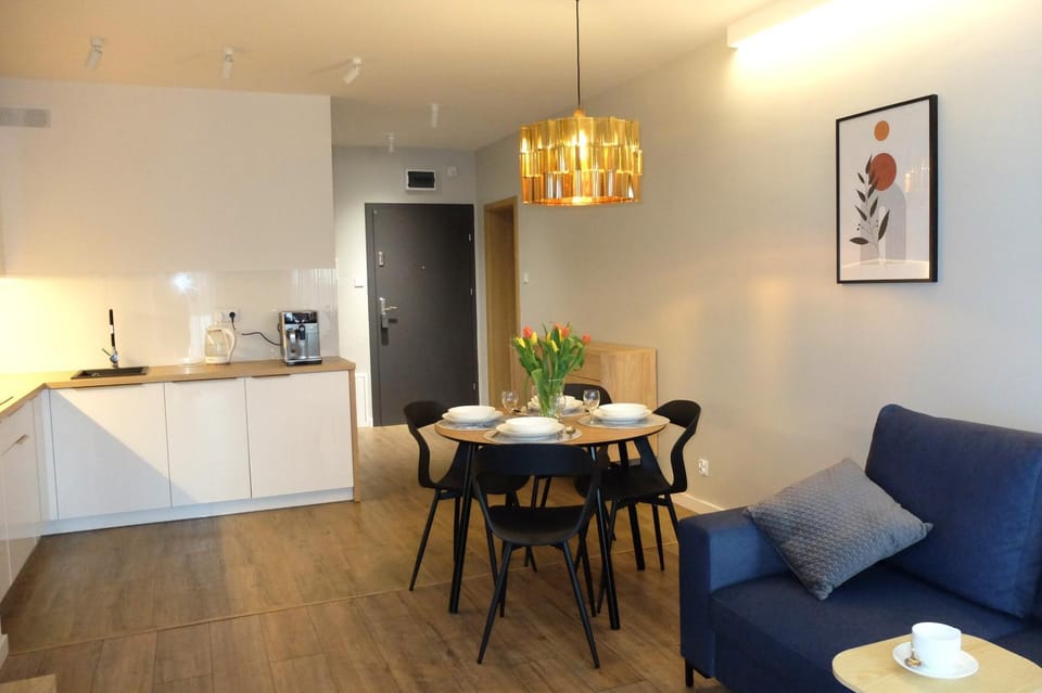 Coffee/tea facilities, Kitchen or kitchenette, Living room, Seating area, Dining area, dishwasher