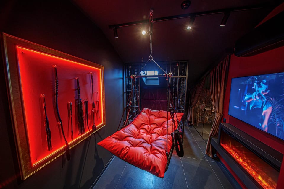 Jacuzzi apartamentai RED Penthouse Apartment in Klaipėda