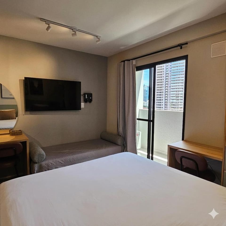 Brooklin Smart - Cama Queen - Próximo ao Metrô e Shopping Morumbi Apartment in Sao Paulo City