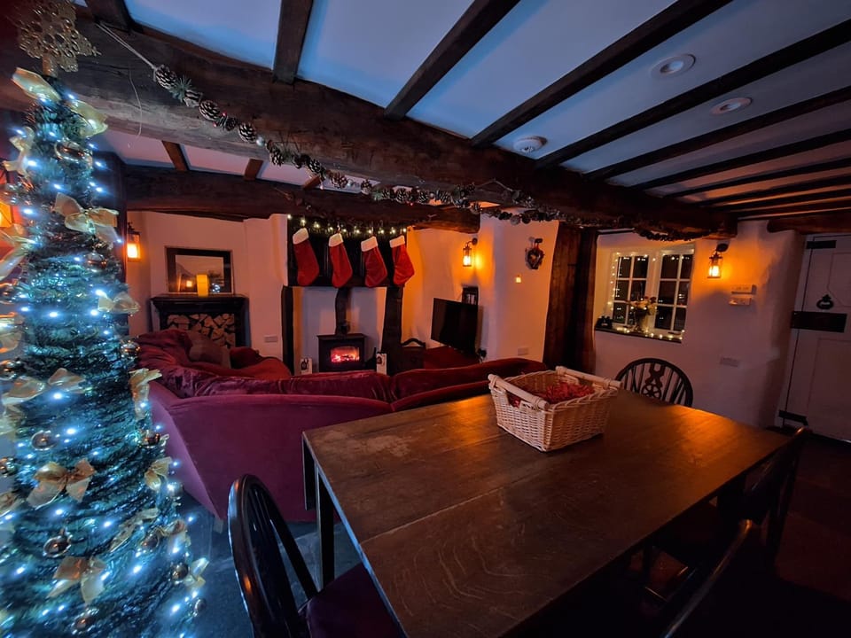 Dining area, fireplace, VIP