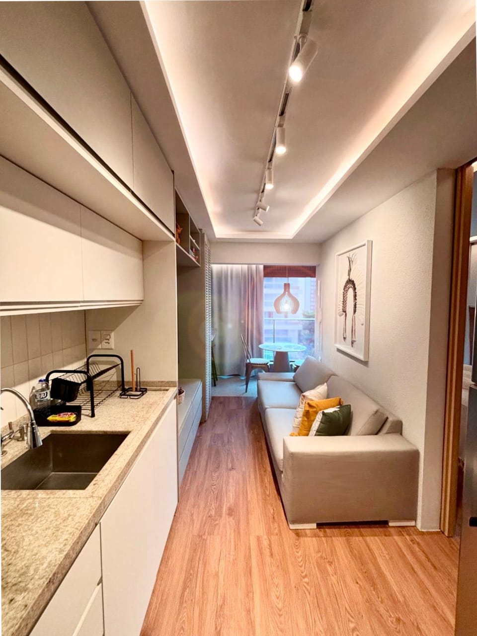 Kitchen or kitchenette, Living room