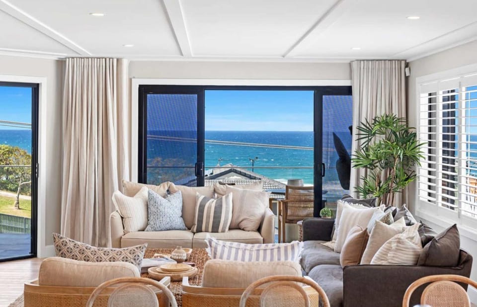 Living room, Seating area, Sea view