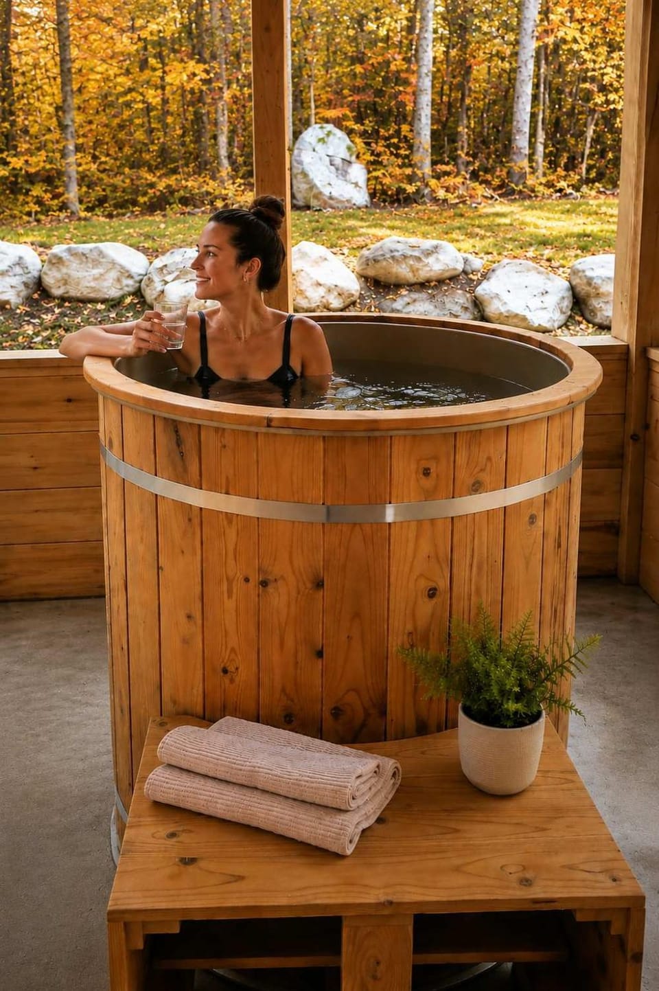 Sauna & Spa - Chalets NordiK Experience Thermal Chalet in Saint-Donat