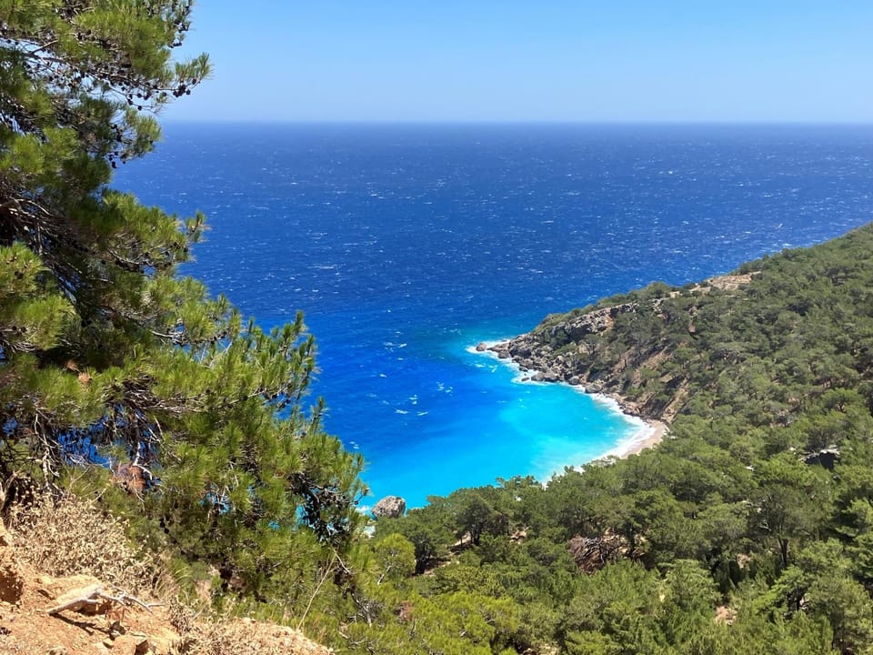 Natural landscape, Beach, Mountain view, Sea view