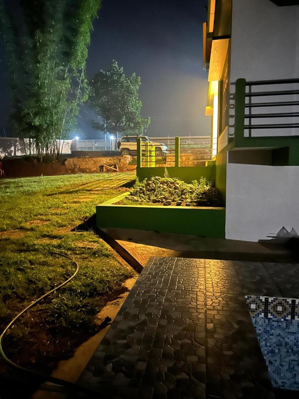 Patio, Night, Garden