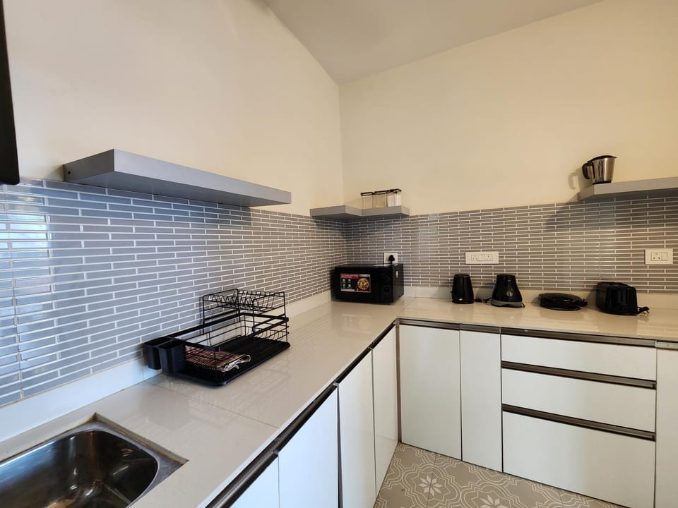 Kitchen or kitchenette, toaster