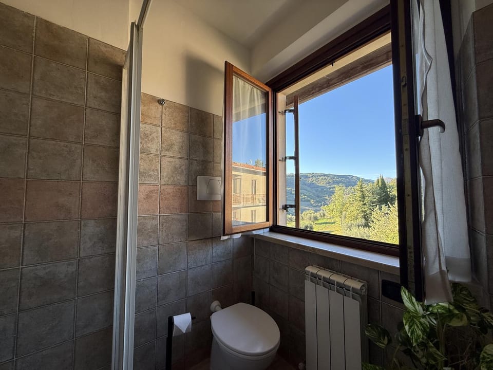 Toilet, Natural landscape, Bathroom, Mountain view, heating, internet