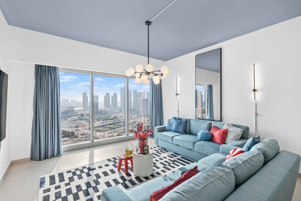 Living room, City view