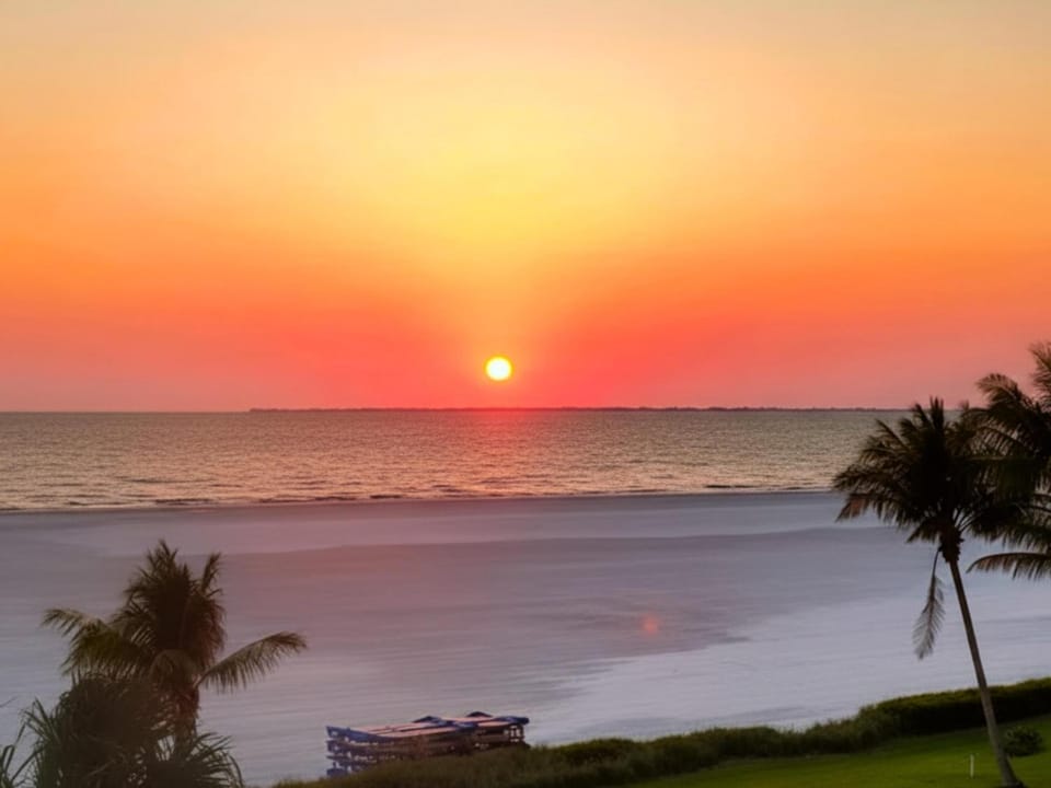 View (from property/room), Beach, Sea view, Sunset