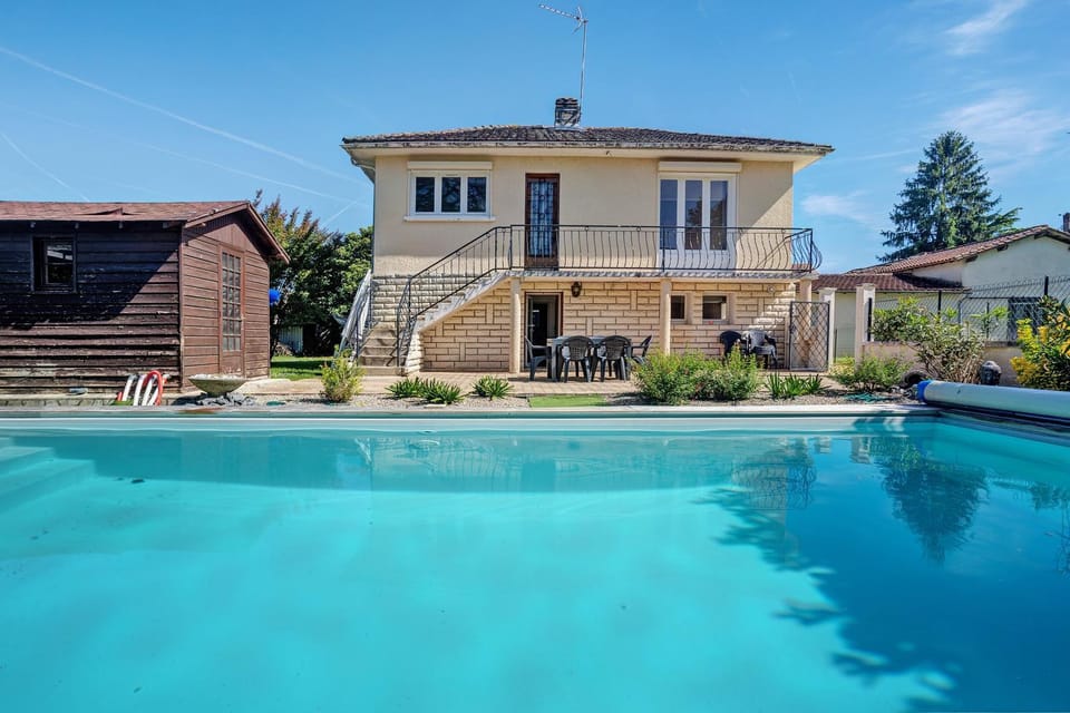 Property building, Living room, Swimming pool