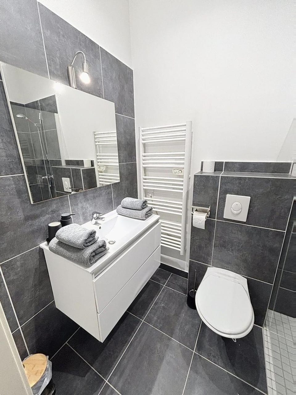 Toilet, Bathroom, towels