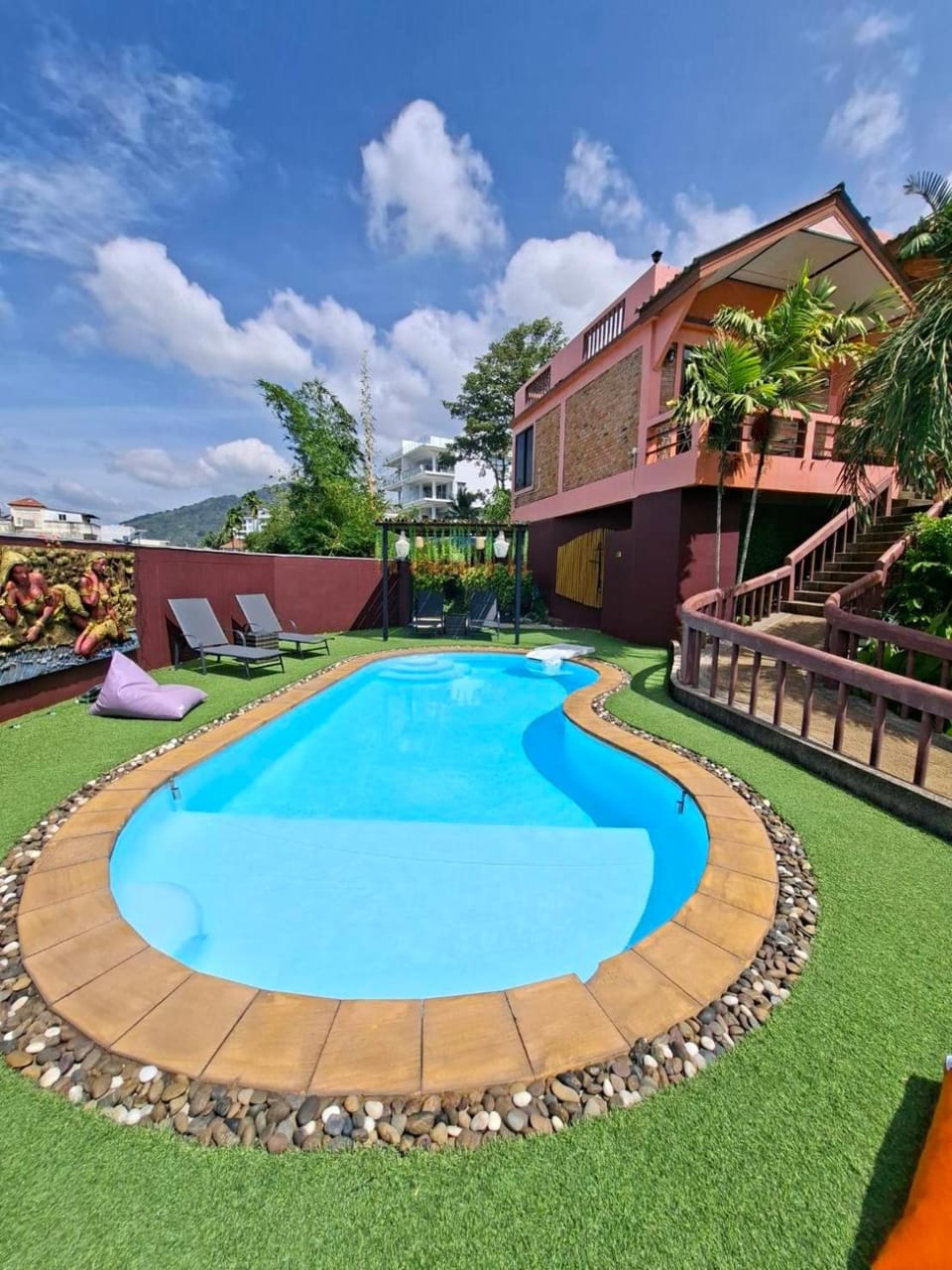 Property building, Pool view