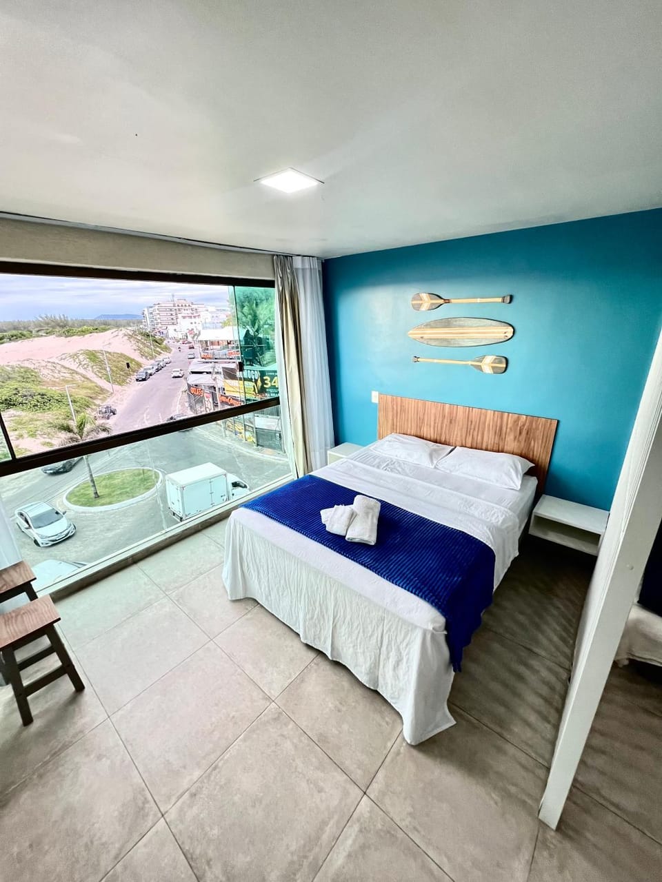 Bed, View (from property/room), towels