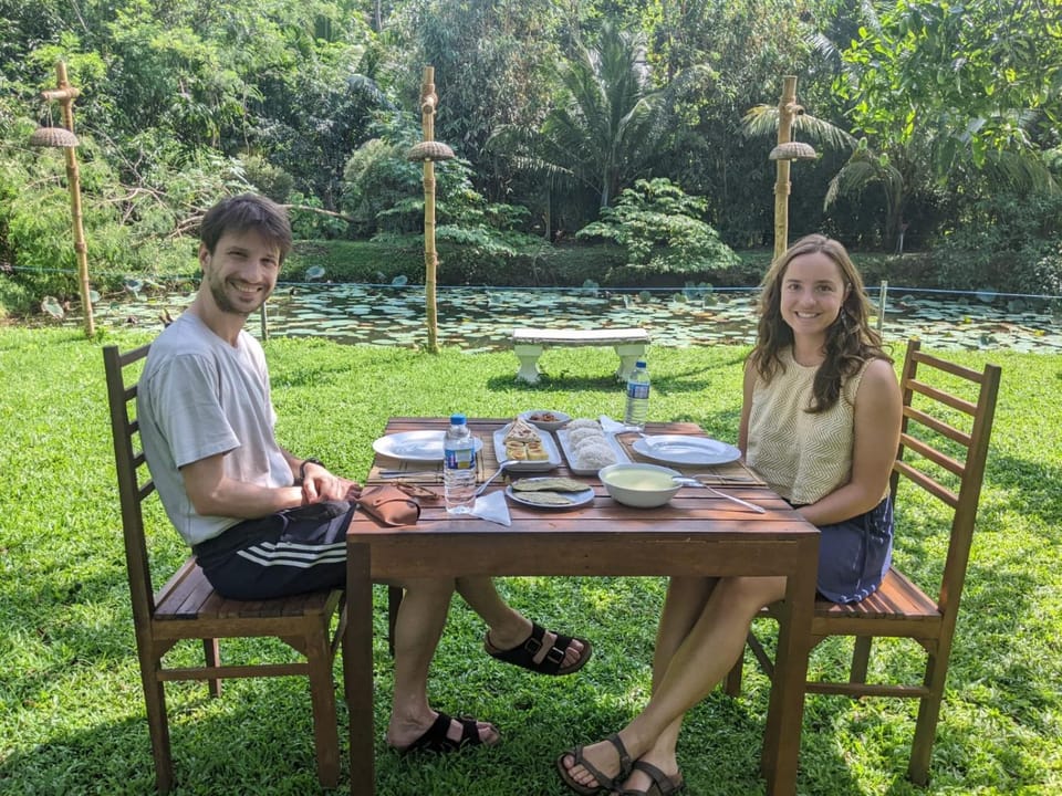 Food and drinks, group of guests