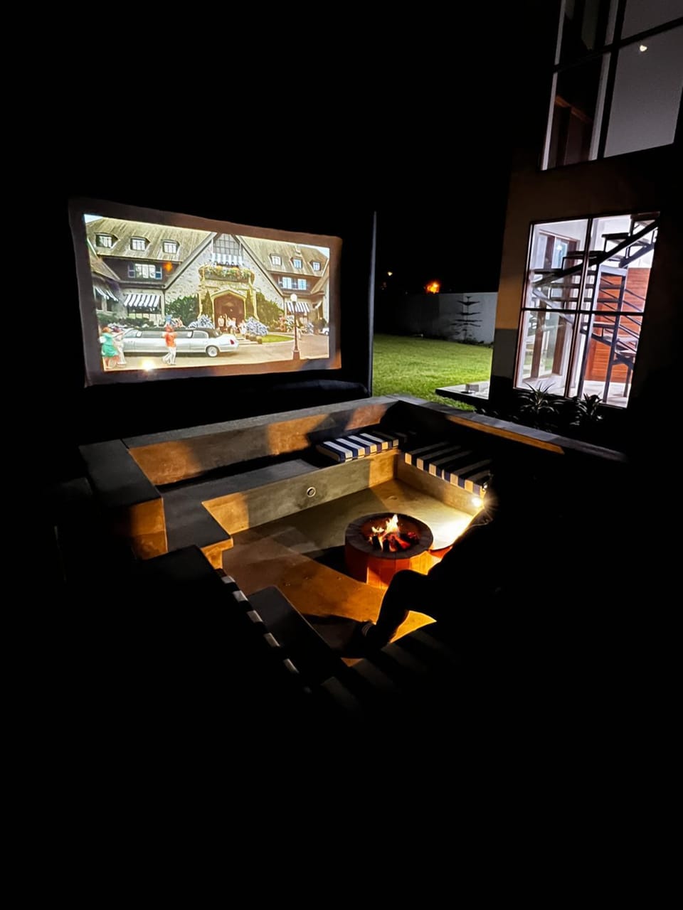 Off site, Night, Garden