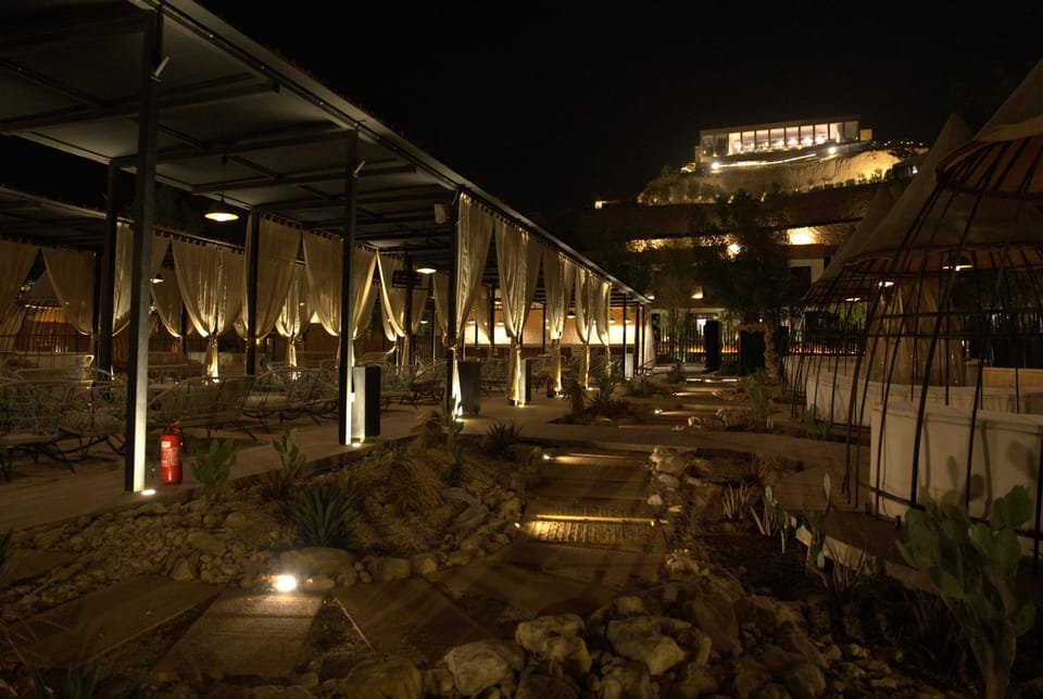 Property building, Night, Seating area