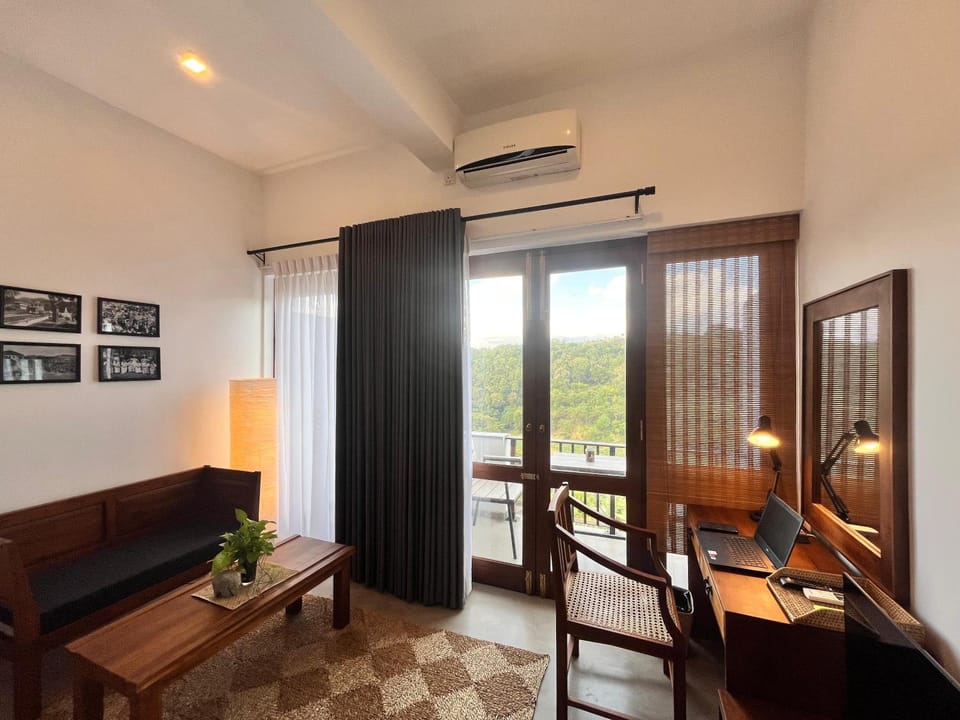 View (from property/room), Living room, Seating area, air conditioner