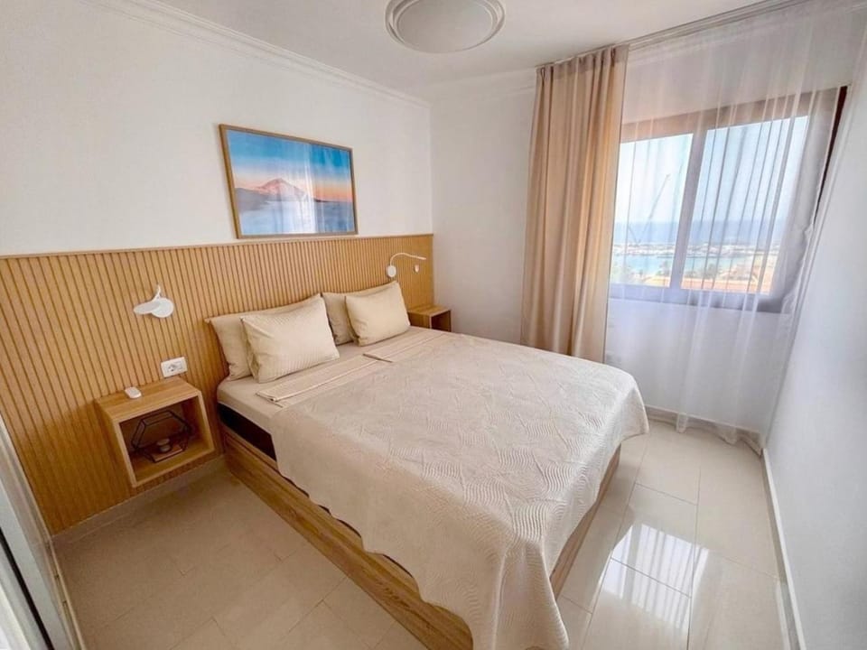 Bed, View (from property/room), Photo of the whole room, Bedroom, Sea view