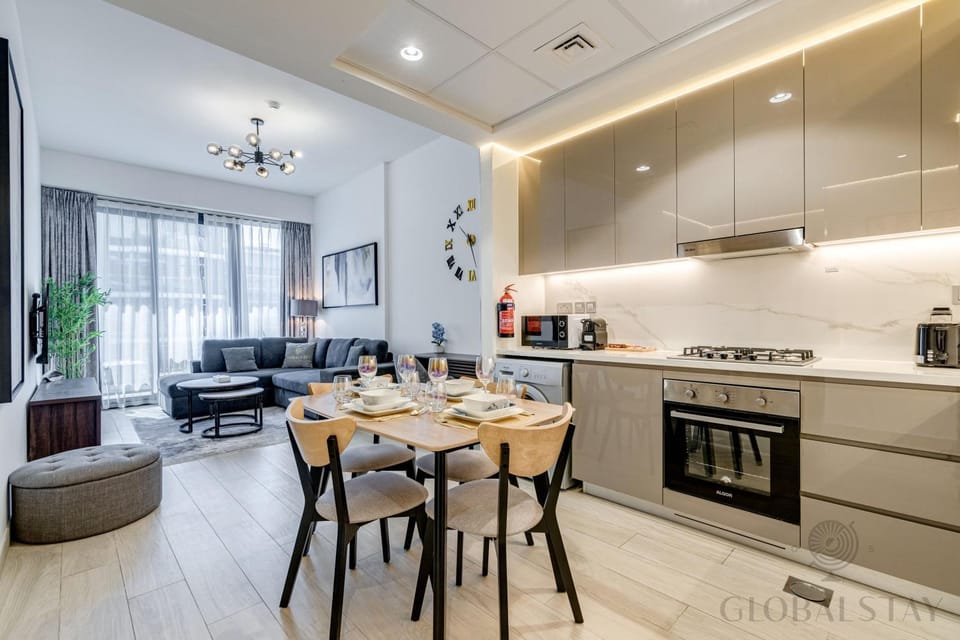 Kitchen or kitchenette, Living room, Dining area